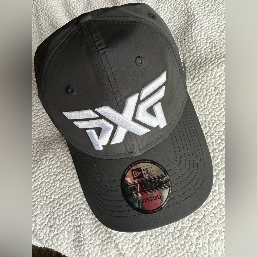 NEW-PXG Black and Light Blue Cap